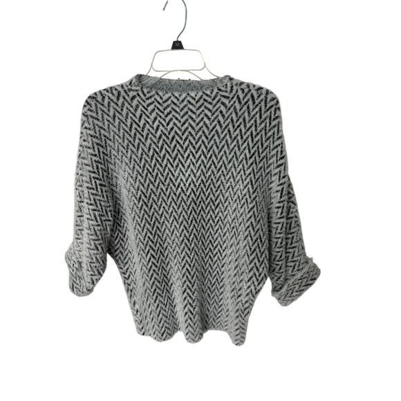 Calligraphie by anthropology gray and white sweater size small - Picture 2 of 6